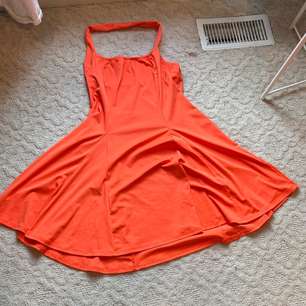 Amazon Women's Mini Dress - Vibrant Orange